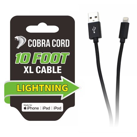 DIAMOND VISIONS Diamond Visions Cobra Cord Lightening Apple Charging Cable 01-2644
